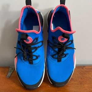 Pink and Blue Nike Huarache Drift.